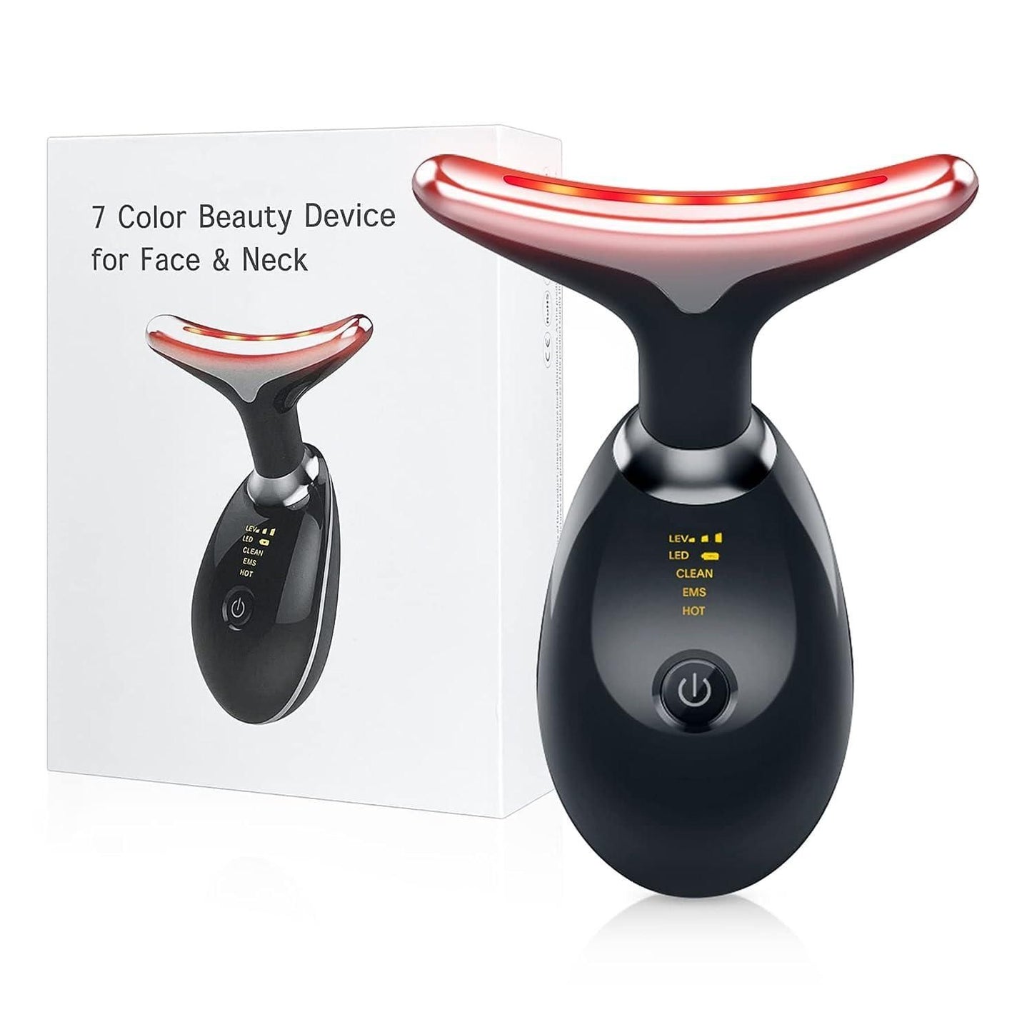 Multifunctional 7-in-1 LED Face & Neck Skin Therapy Massager