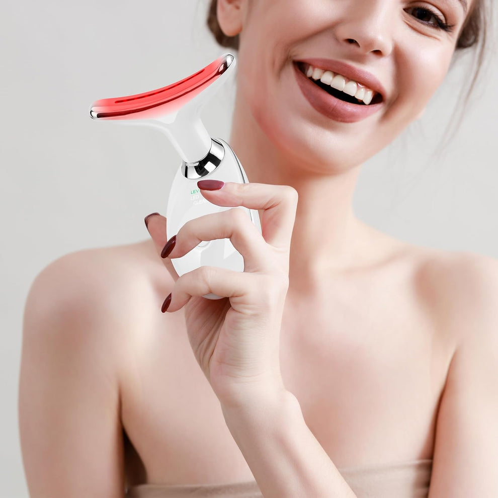 Multifunctional 7-in-1 LED Face & Neck Skin Therapy Massager